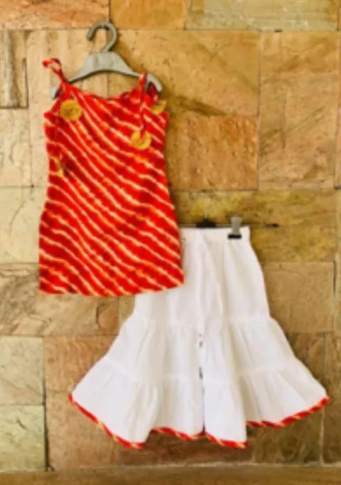 Jaipuri Leheriya Print Palazzo Set