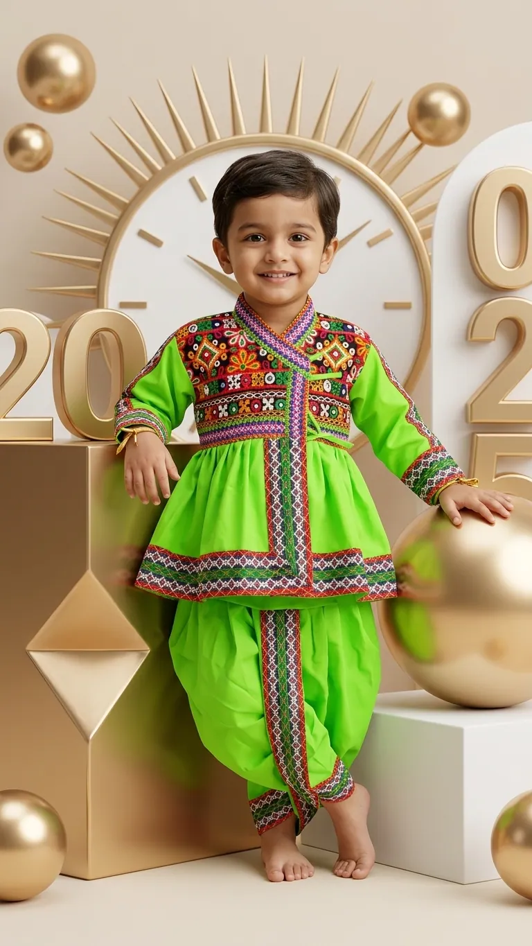 Boys Garba Kediya & Dhoti Set, view 4