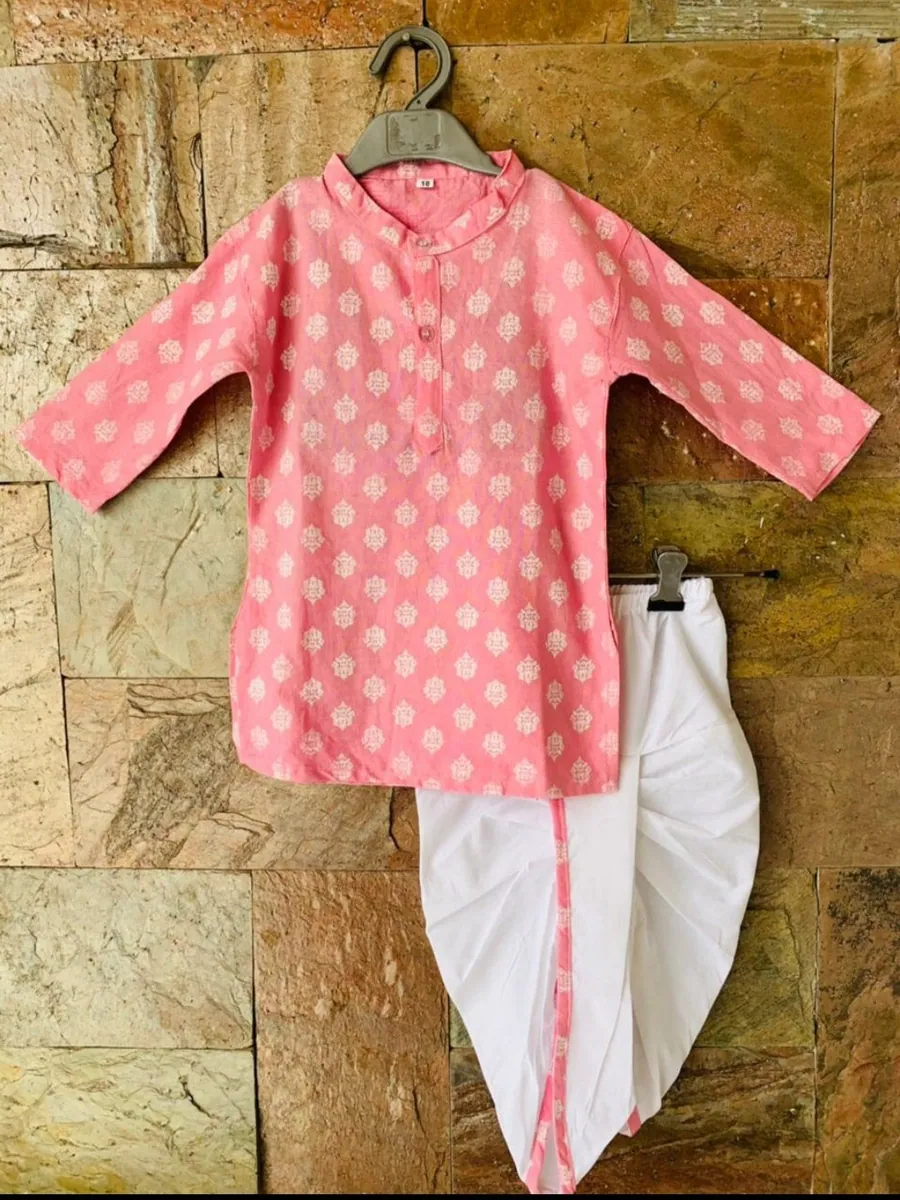 Boys Dhoti Kurta Set, view 3